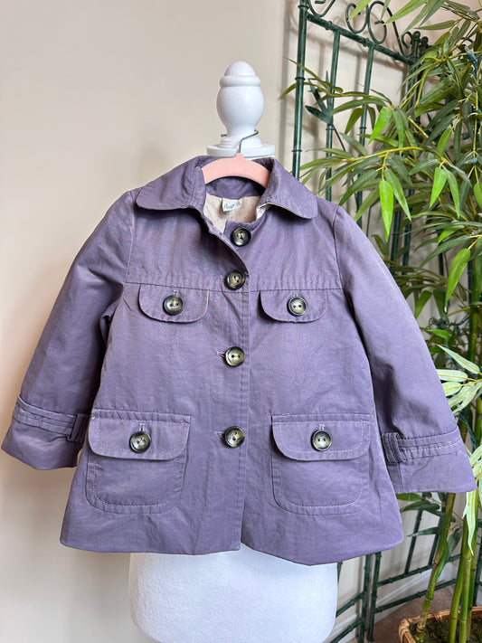 Zara Kids purple jacket girls size 3-4y