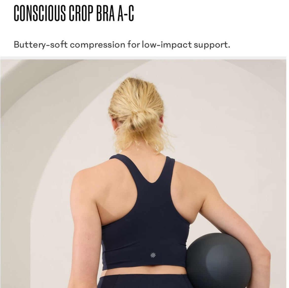 Seller #127 Athleta Conscious Crop Bra size Small