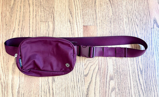 #98- Lululemon, Burgundy Crossbody Bag