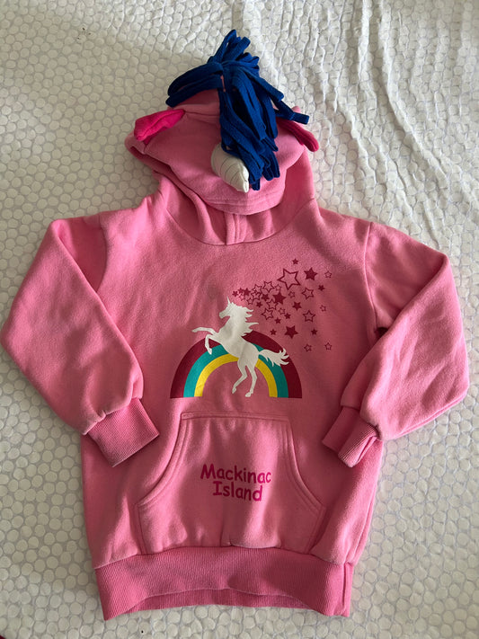 136 Mackinac Island Unicorn Sweatshirt size 7/8