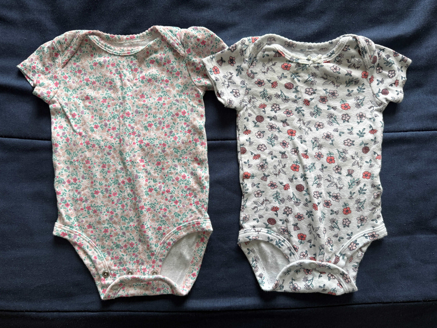 SELLER #6 3M (2) Short Sleeve Carters