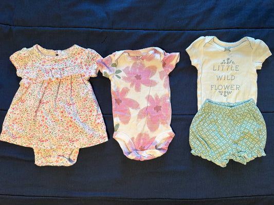SELLER #6 Carters Newborn (3) Short Sleeve