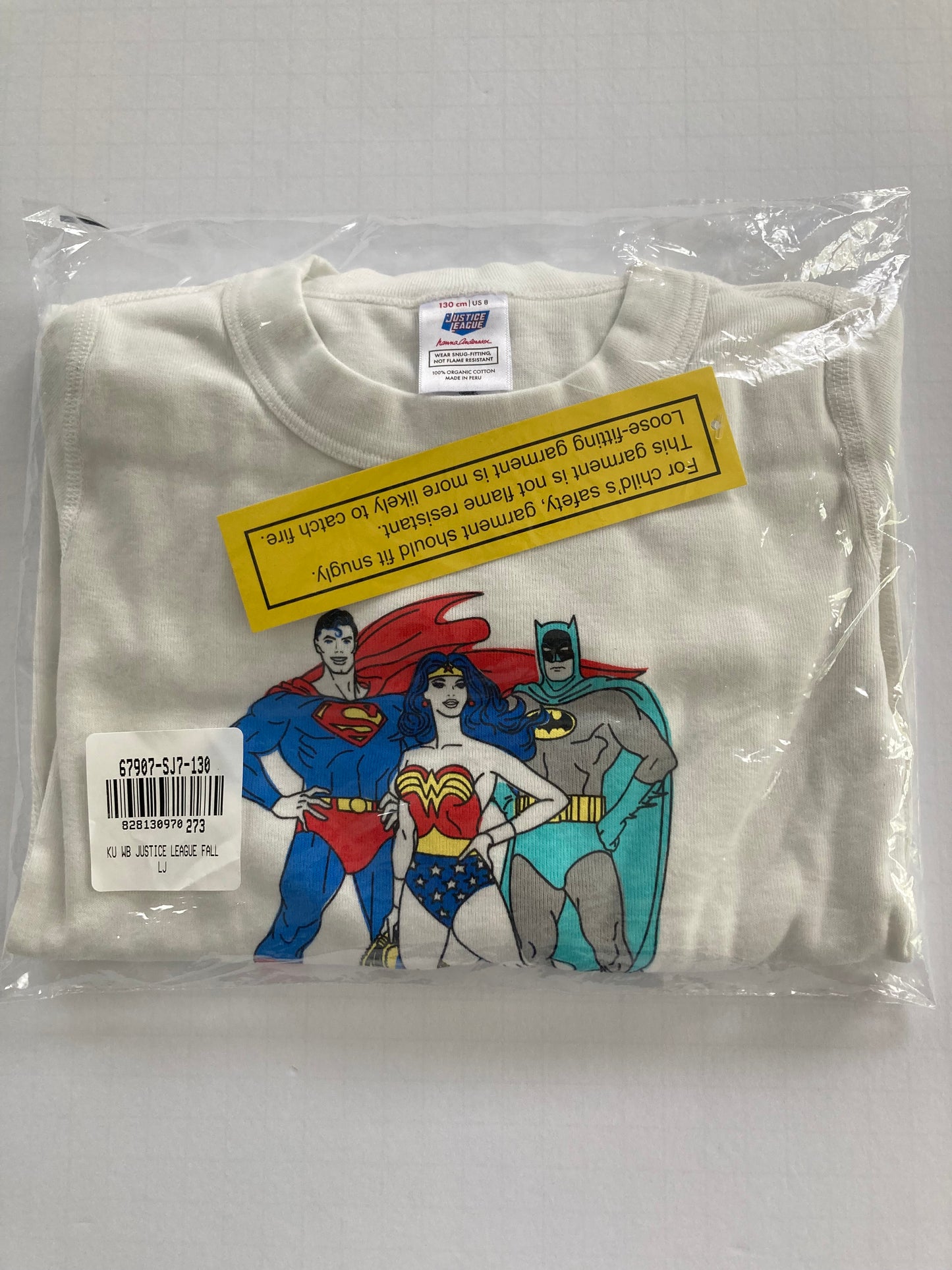 #91 unisex size 8 Hanna Andersson D.C. Superfriends pajamas NWT