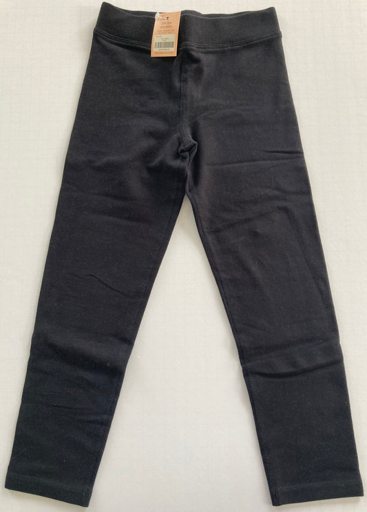 #91 Girls' size 6 Primary cozy leggings in black NWT