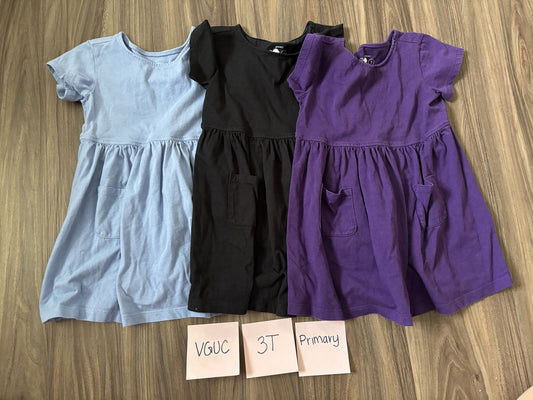 #77 - 3T VGUC 3 Primary Dresses