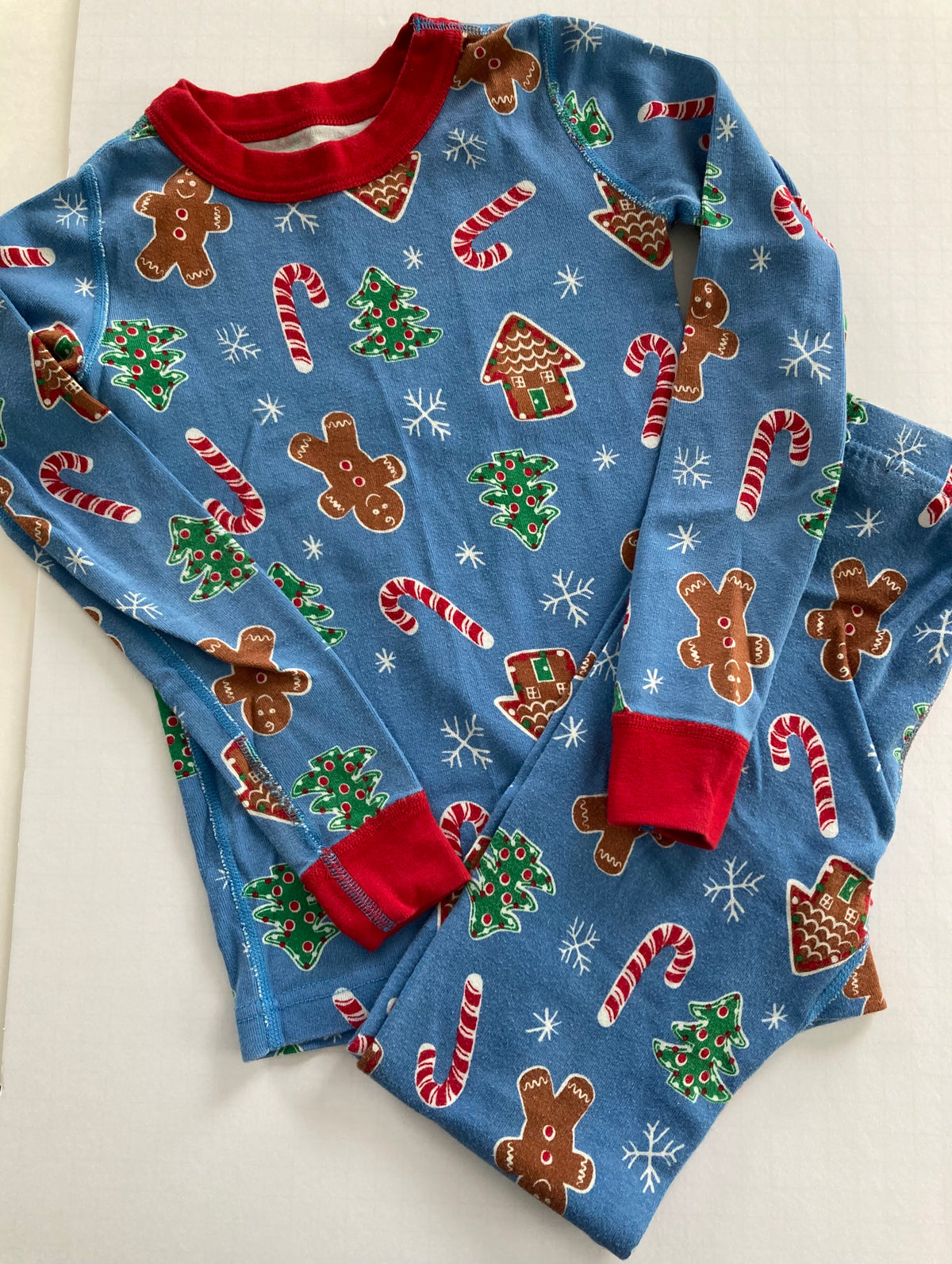 Seller #91 unisex size 5 Hanna Andersson/Moon and Back long john Christmas pajamas VGUC