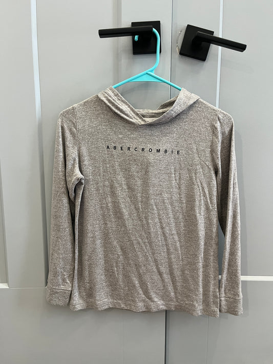 137 Abercrombie Kids Boys 9/10 Like new hooded shirt, light weight, casual