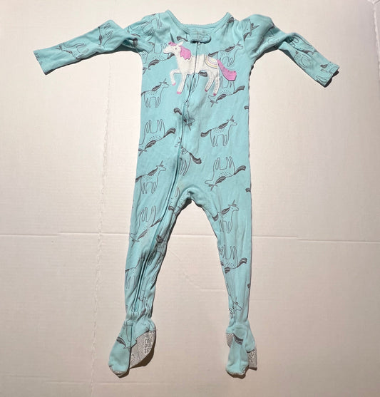 #98 Girls 24mo Unicorn Footie Sleeper