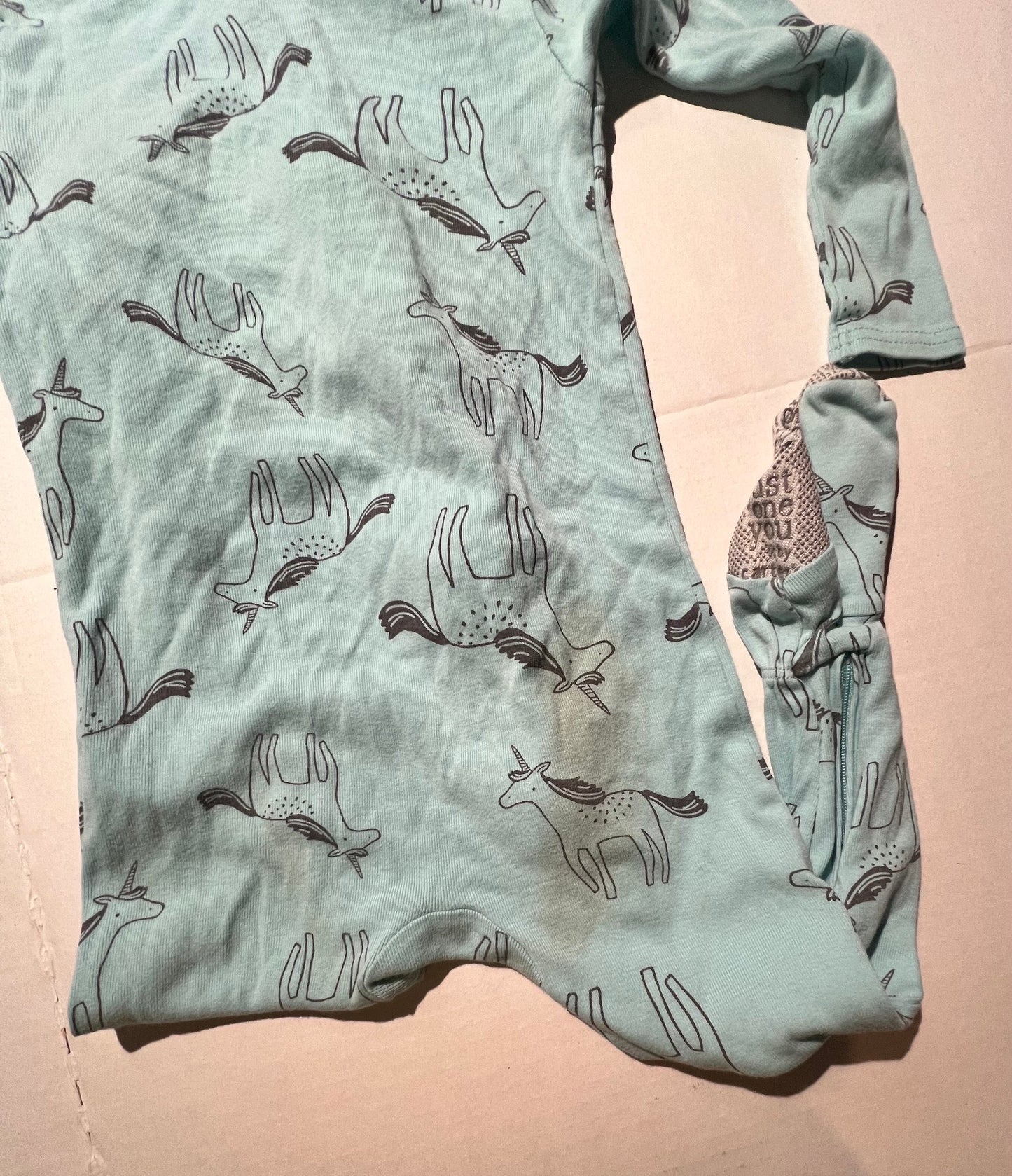 #98 Girls 24mo Unicorn Footie Sleeper