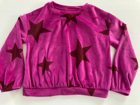#91 girls' size XS (4/5) Cat & Jack velour long sleeve VGUC