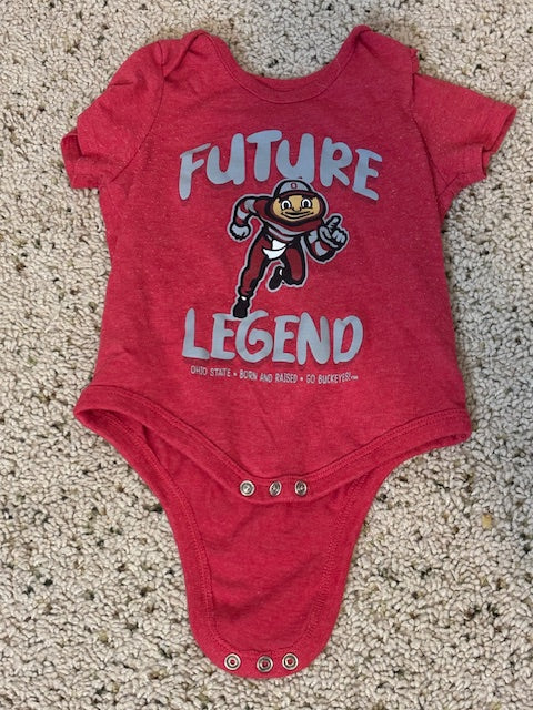 #210 OSU Baby Onesie, Size 3-6 month