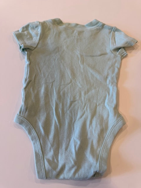 #9 -  Carters  -  Light Green Dino Onesie with Dino Print Pants Infant's SIZE  3M