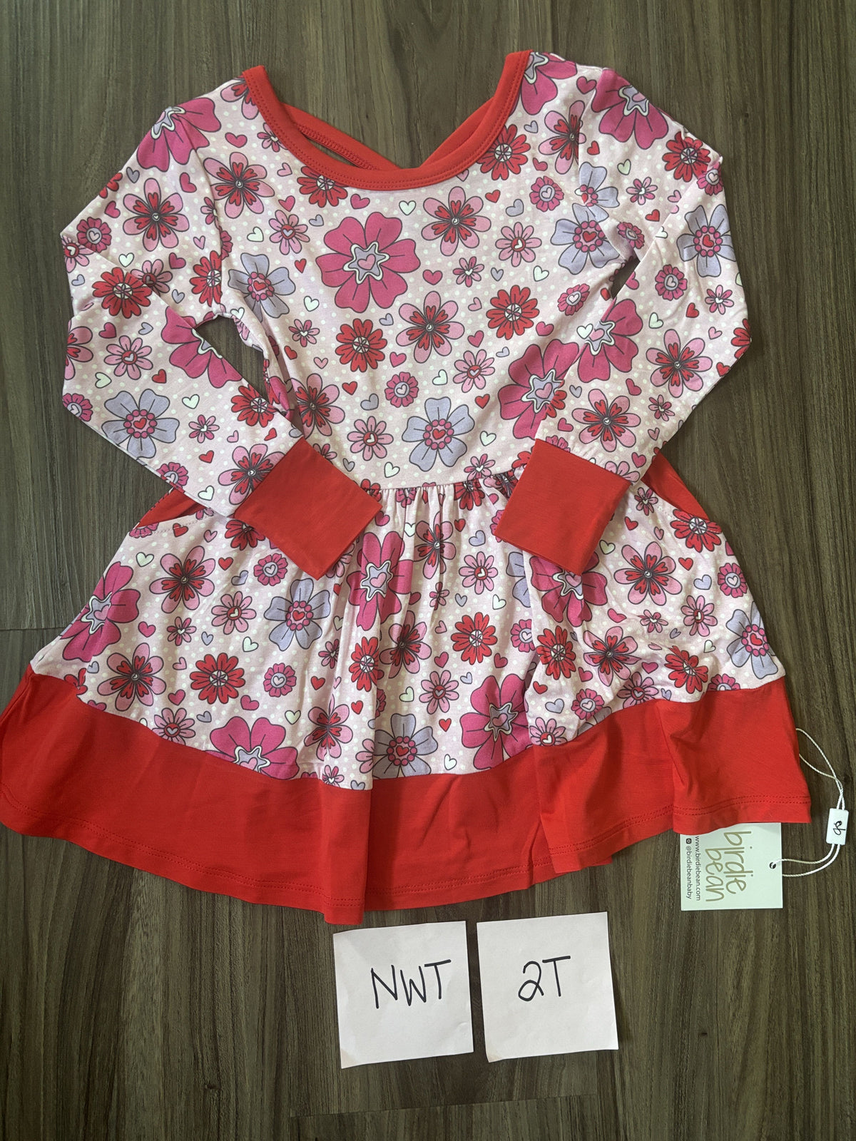 #138 - 2T NWT Bamboo (Birdie Bean) Floral Twirl *Remi*