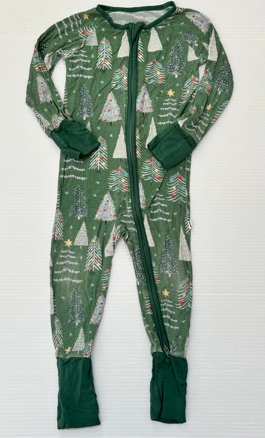 Seller #168 Little Sleepies 6-12m Green Christmas Zippy Girls/Boys/Gender