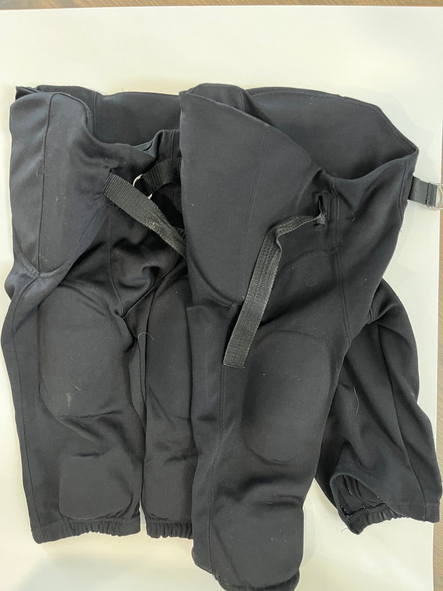 137 (2) pairs Boys Youth Small black football pants, EUC, No holes, brand: Champro