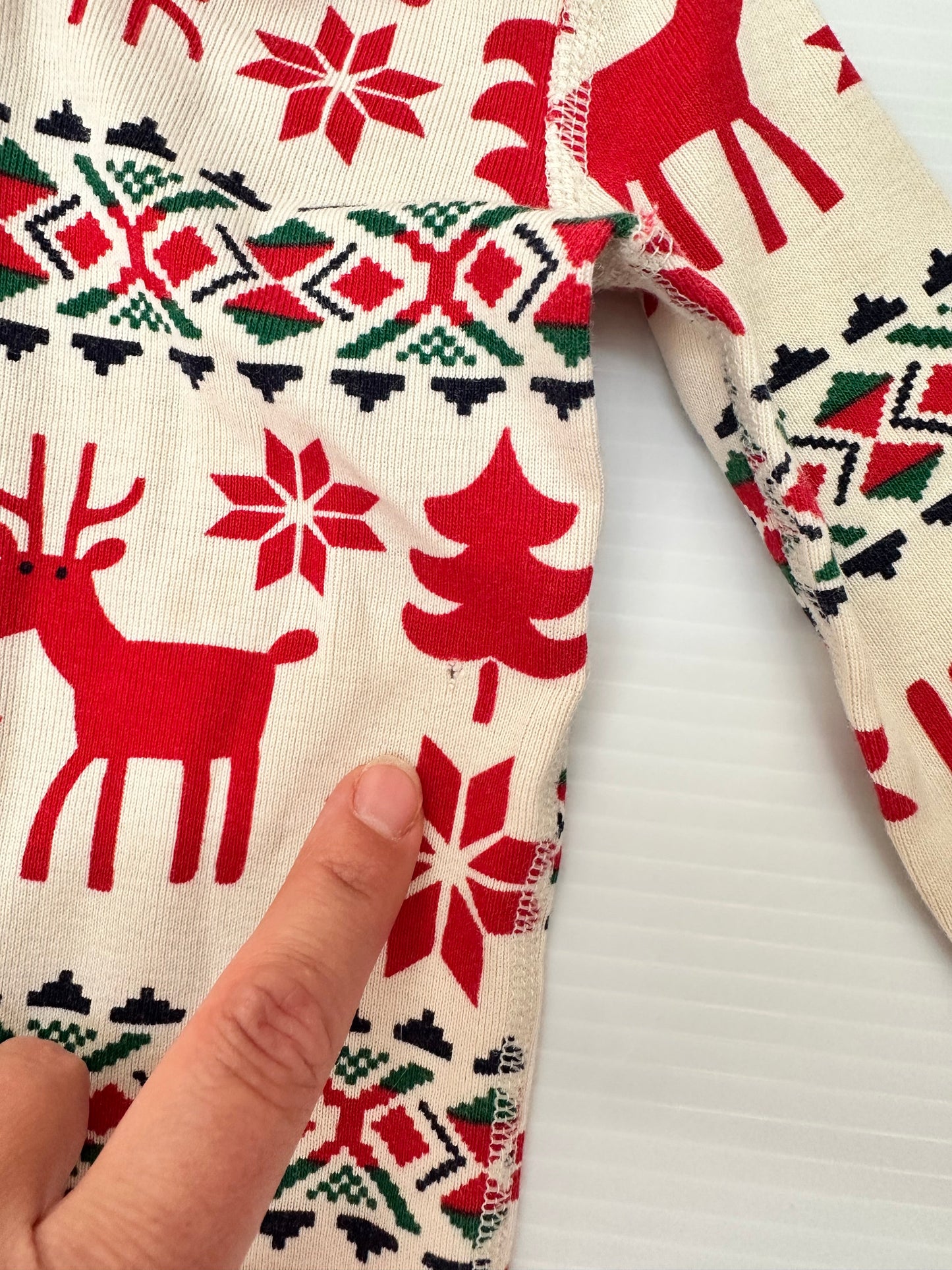 Seller #168 Hanna Anderson 9-18m FairIsle Dear Deer Christmas Pajamas Gender Neutral/Girls/Boys