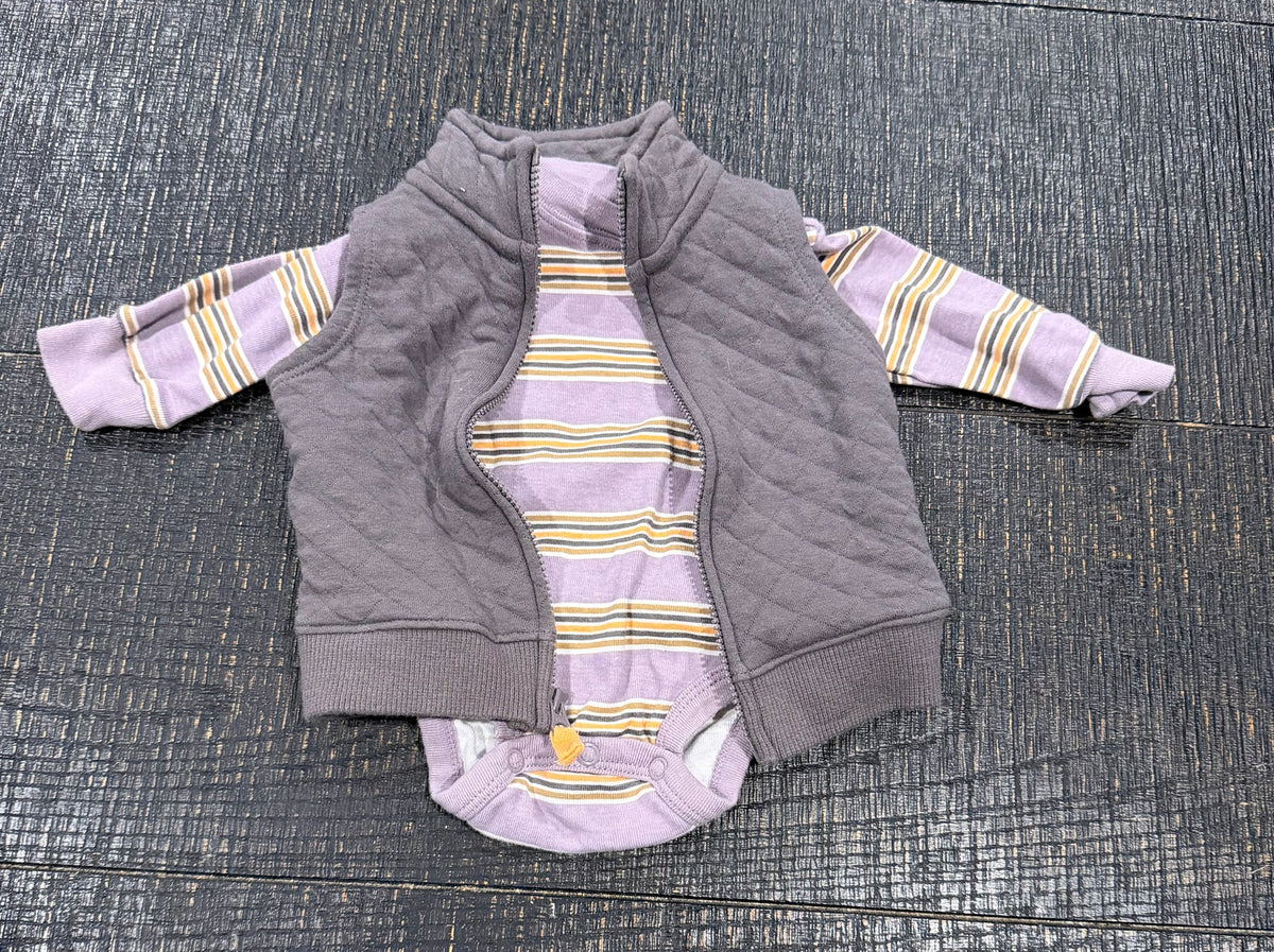 #66 Carters Boys 3M Onesie and Vest