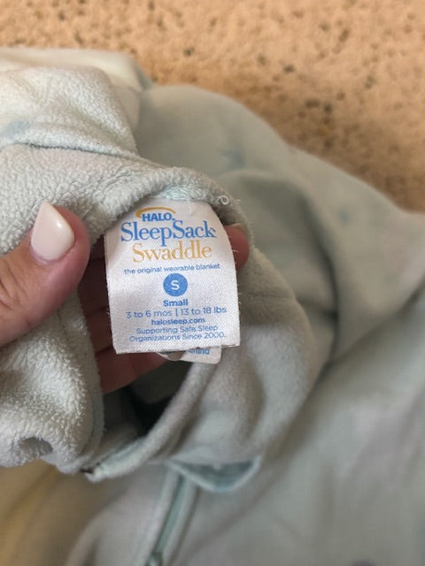 #210 Halo SleepSack Swaddle Size Small (13-18 pounds), 3 sleep sacks included