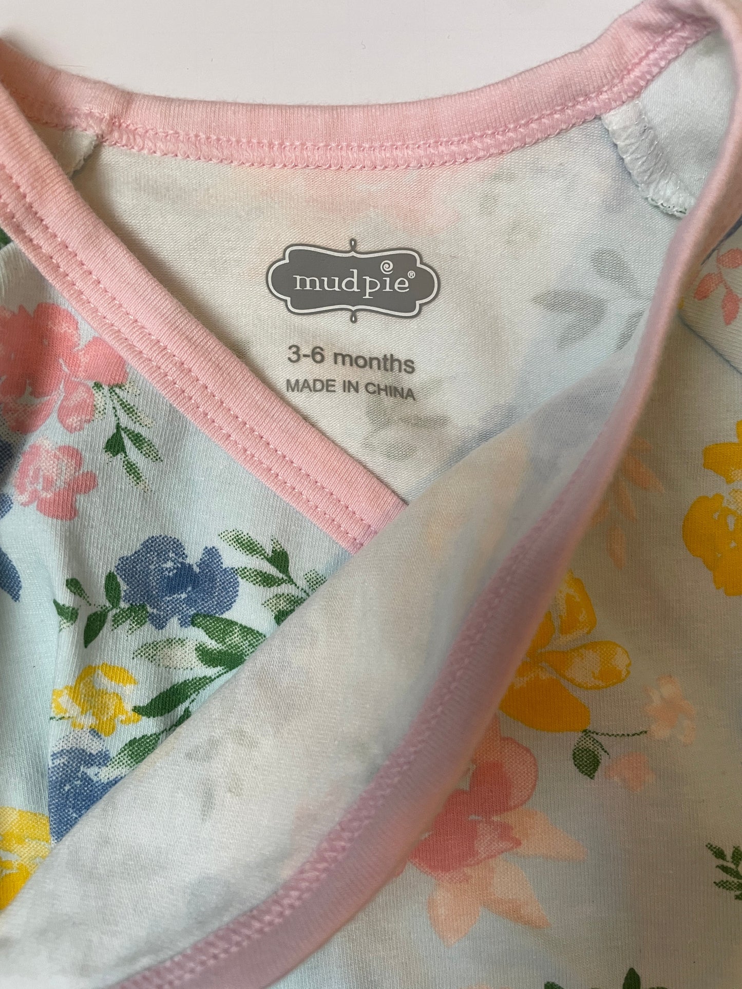 Seller #126 Mudpie 3-6 Floral Komono Sleeper