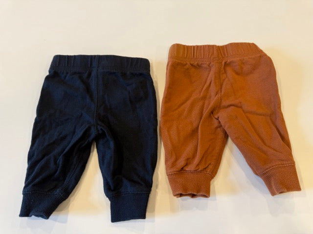 #9 -  Carters -  Grey w. bear and white/black striped long sleeve onesie with brown & black pants Infant's SIZE  3M