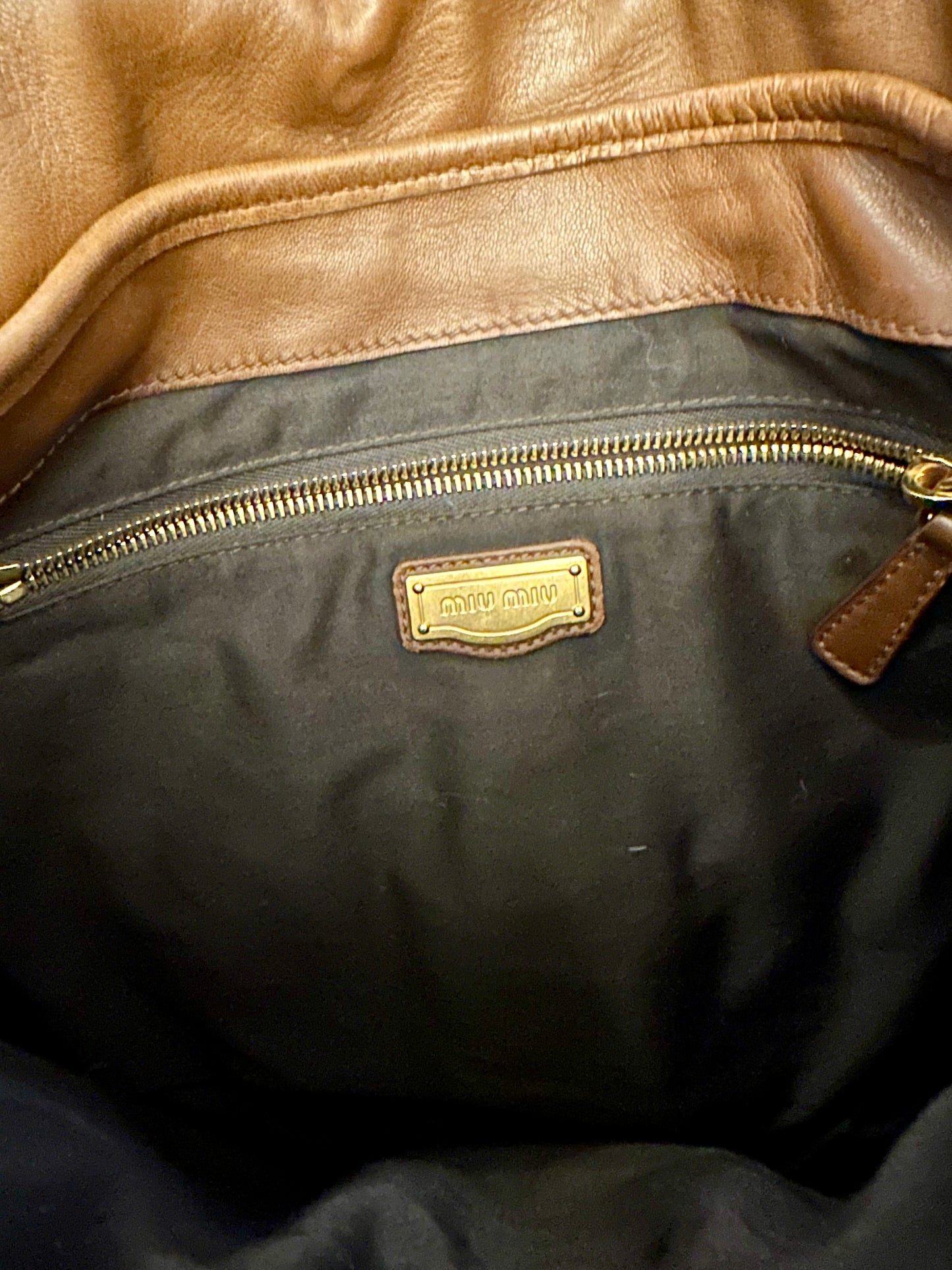 Rare Miu Miu Braided Leather Hobo Bag