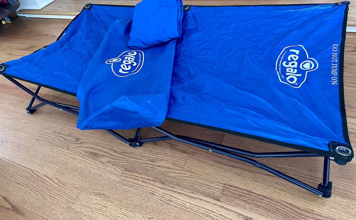 #98- Kids Regalo Fold Up Travel Cot