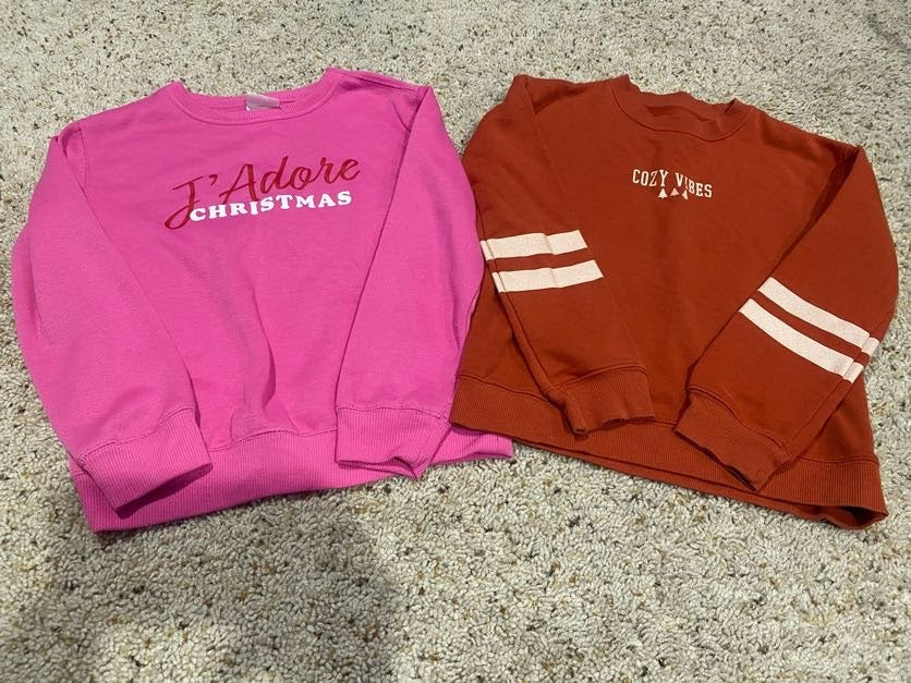 Seller #57 Girls size 8 Sweatshirts (2)