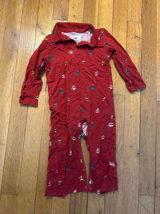 Seller 128 - Little Sleepies Boys 12-18M Christmas Polo Romper