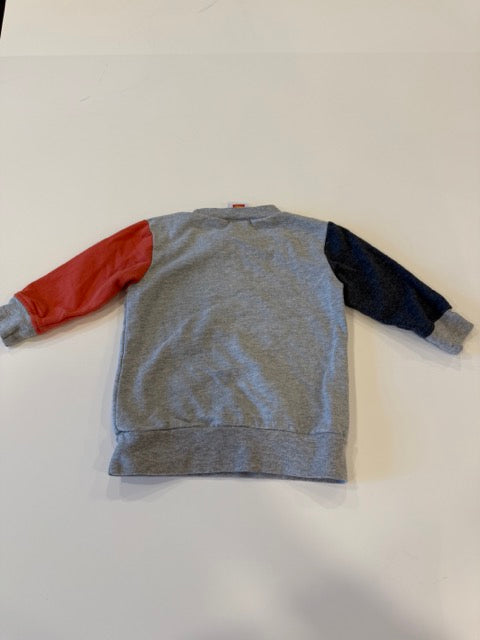 #9 -  Toy Story -  Grey Sweatshirt with colorblock arms, I'll Always Be Your Friend Toddler SIZE  18M REDUCED