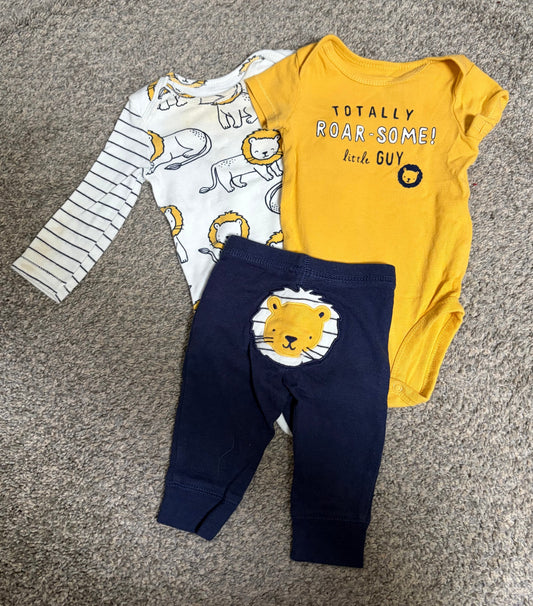 REDUCED Seller #119 Carters 3M Boys Lion Outfits
