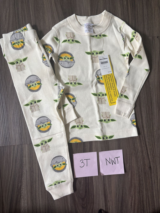 #77 - 3T NWT Hanna Andersson Grogu PJs (Star Wars)