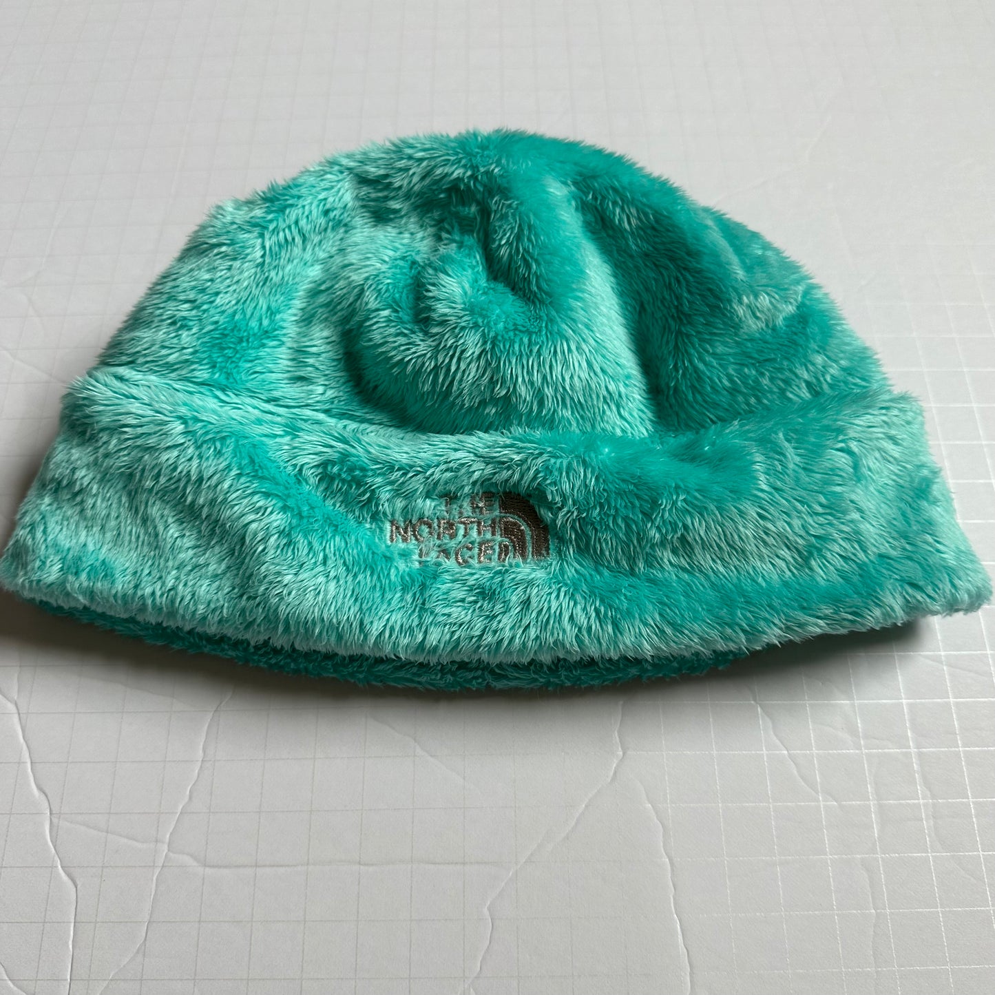 #86B North Face Teal Hat Youth Med