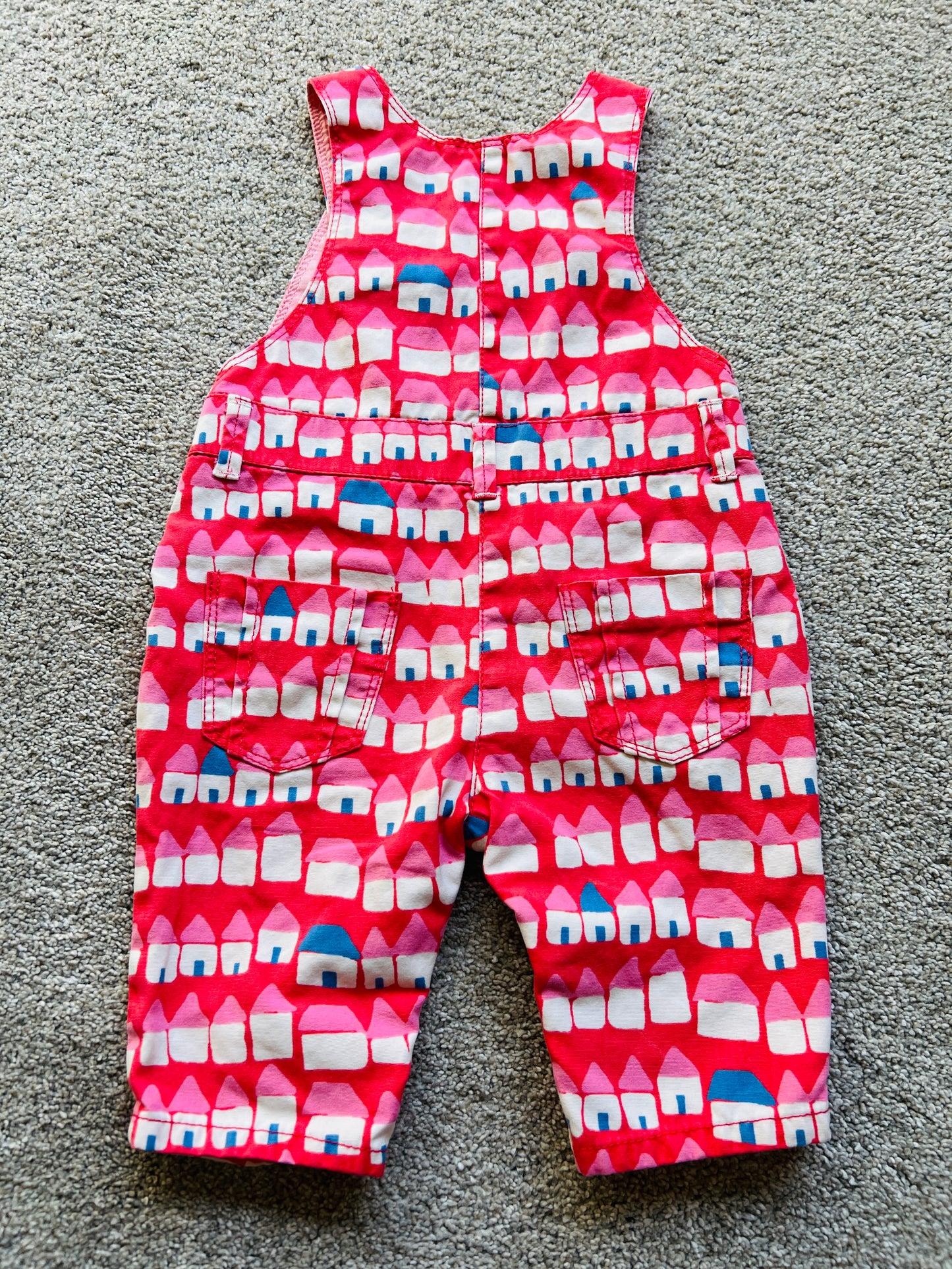 #68 Baby Boden girls overalls, 3-6 mo, GUC