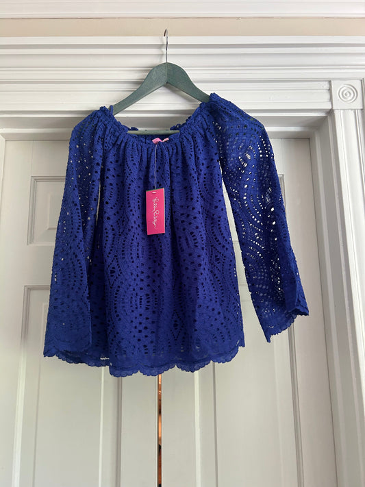 136 NWT Lilly pulitzer off the shoulder lace top XS