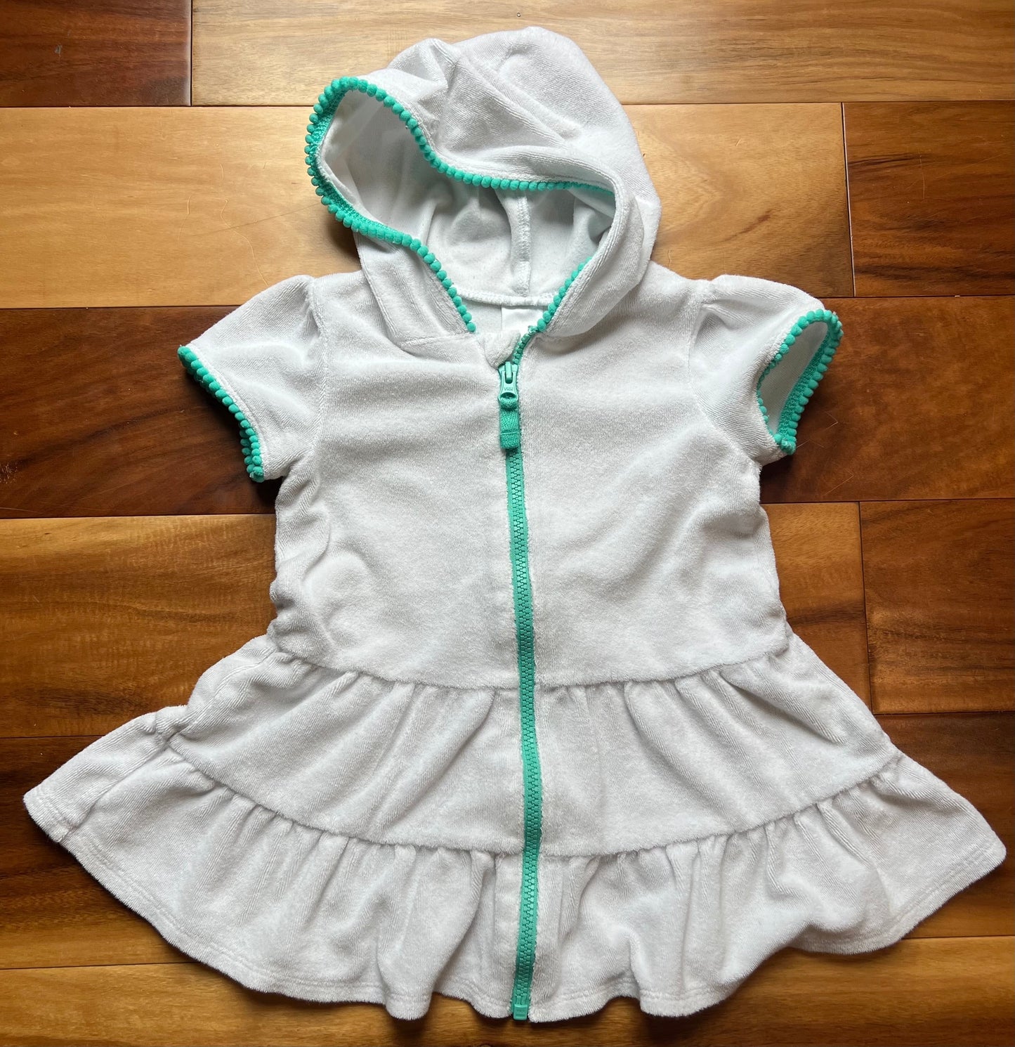 Seller #72 Girls 3T white swim suit cover up - GUC