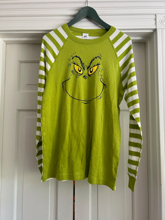 136 NWOT Grinch PJ Shirr Hanna Anderson L