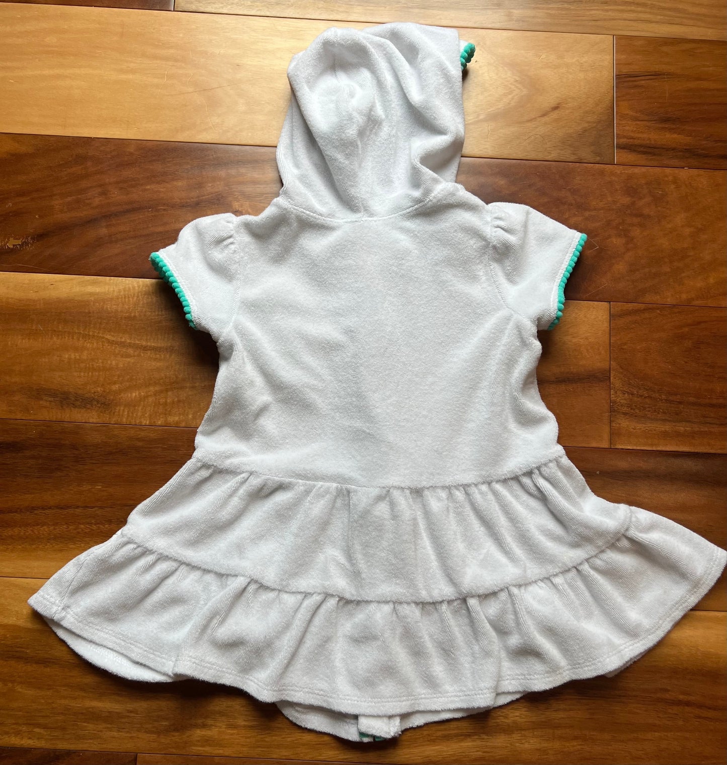 Seller #72 Girls 3T white swim suit cover up - GUC