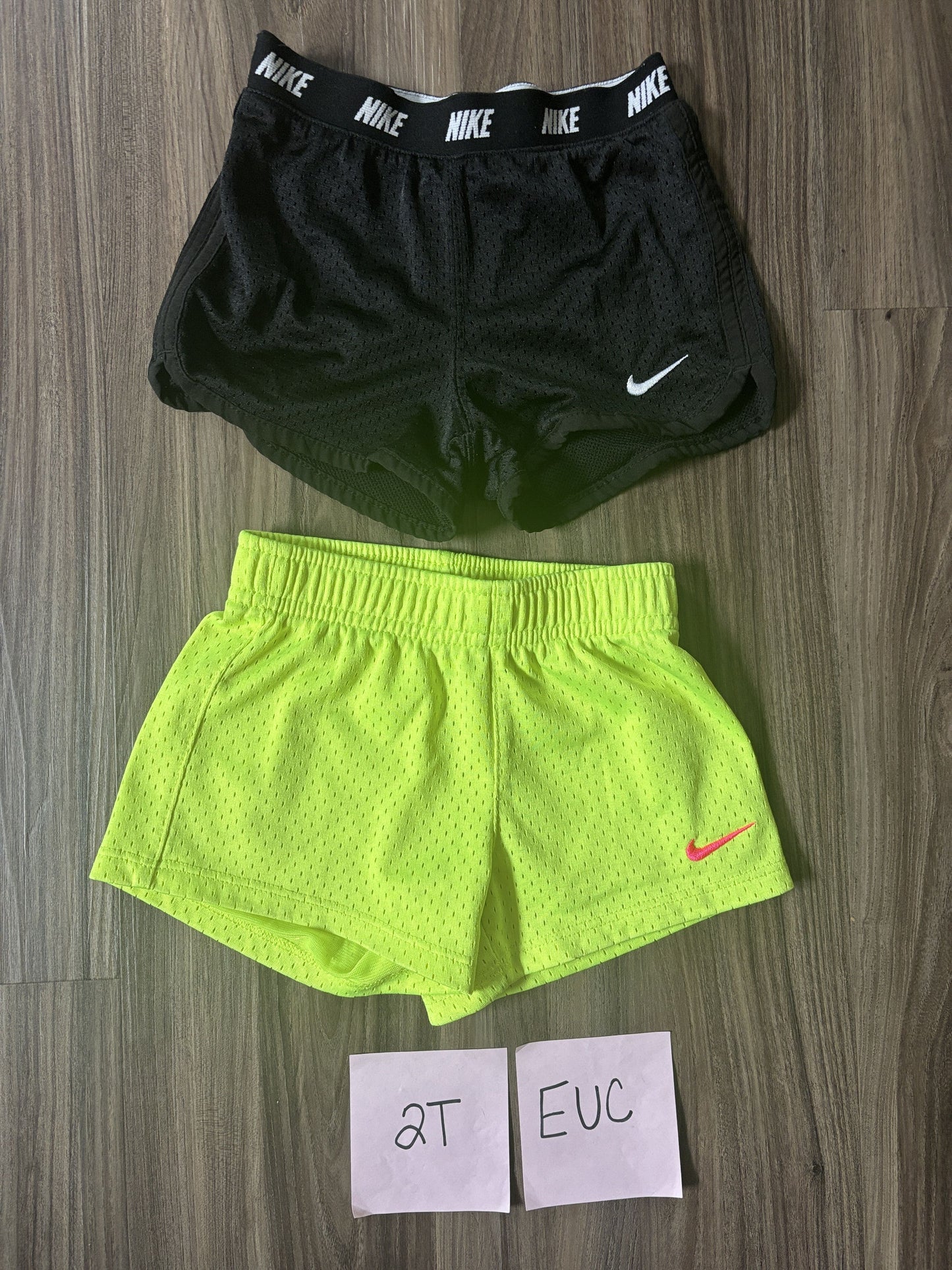 #77  - 2T EUC Nike Shorts (Black/Yellow)
