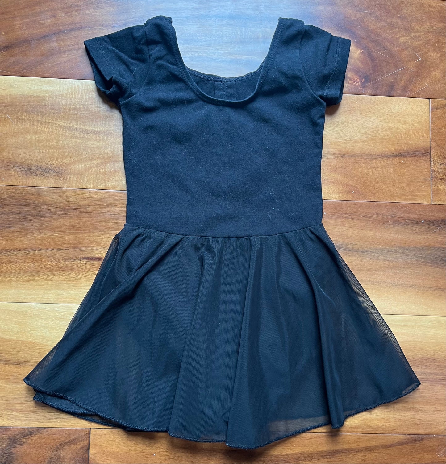 Seller #72 Girls 2T 3T 4T leotard black with skirt  ballet Dance Gymnastics - EUC