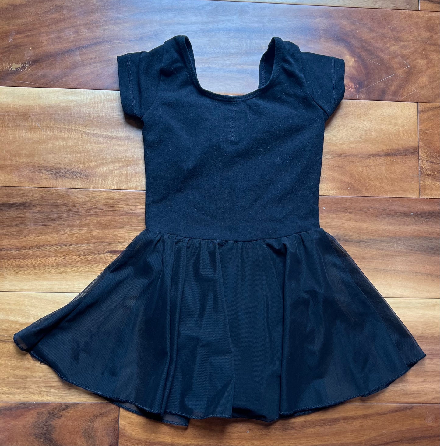 Seller #72 Girls 2T 3T 4T leotard black with skirt  ballet Dance Gymnastics - EUC