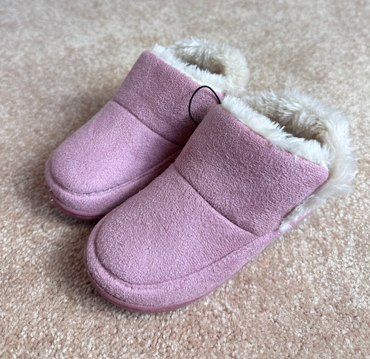 Hometop blush slippers girls size 9-10 NWT