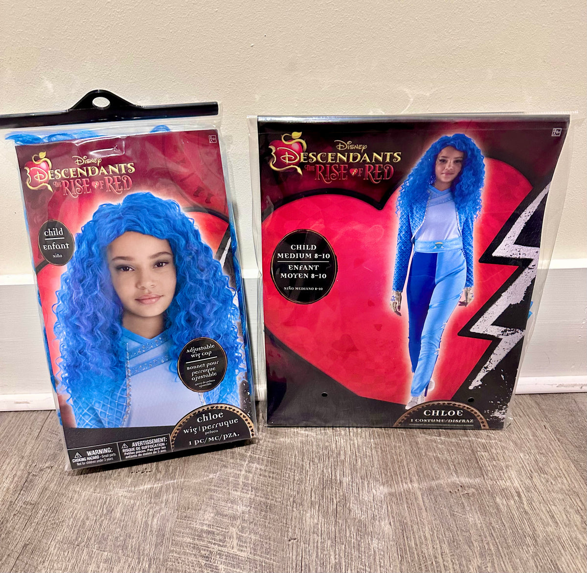 #98- Girls, Descendants Chloe Costume & Wig- Sizes 8-10