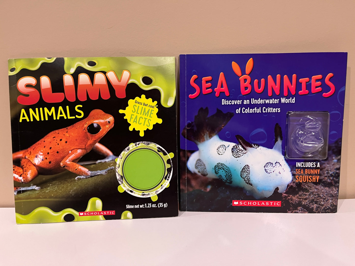 137 Slimy Animals and Sea Bunnies both paperback, BN except missing little animal it came with. multiple pictures