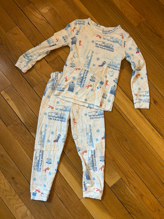 Seller 128 - Copper Pearl Boys 2T Polar Express Pajamas