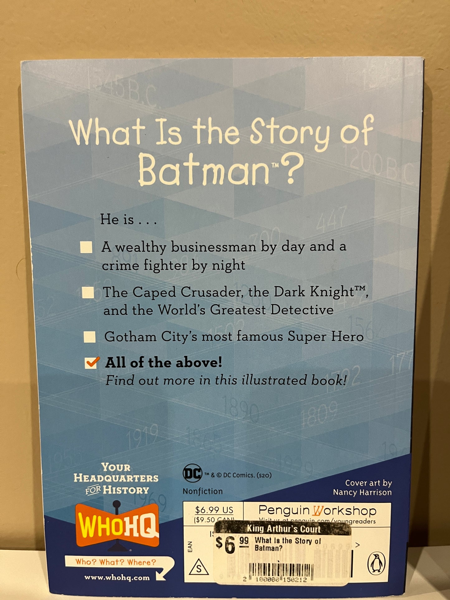 137 total of 3 books what is the story of batman?, I can read Level 2 hardback book, Marvel super heroes hardback book, ln