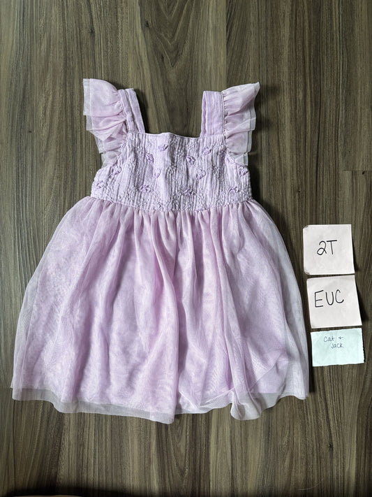 #77 - 2T EUC Cat & Jack Purple Dress