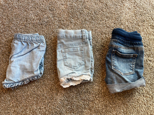 Girls 18 month jean shorts
