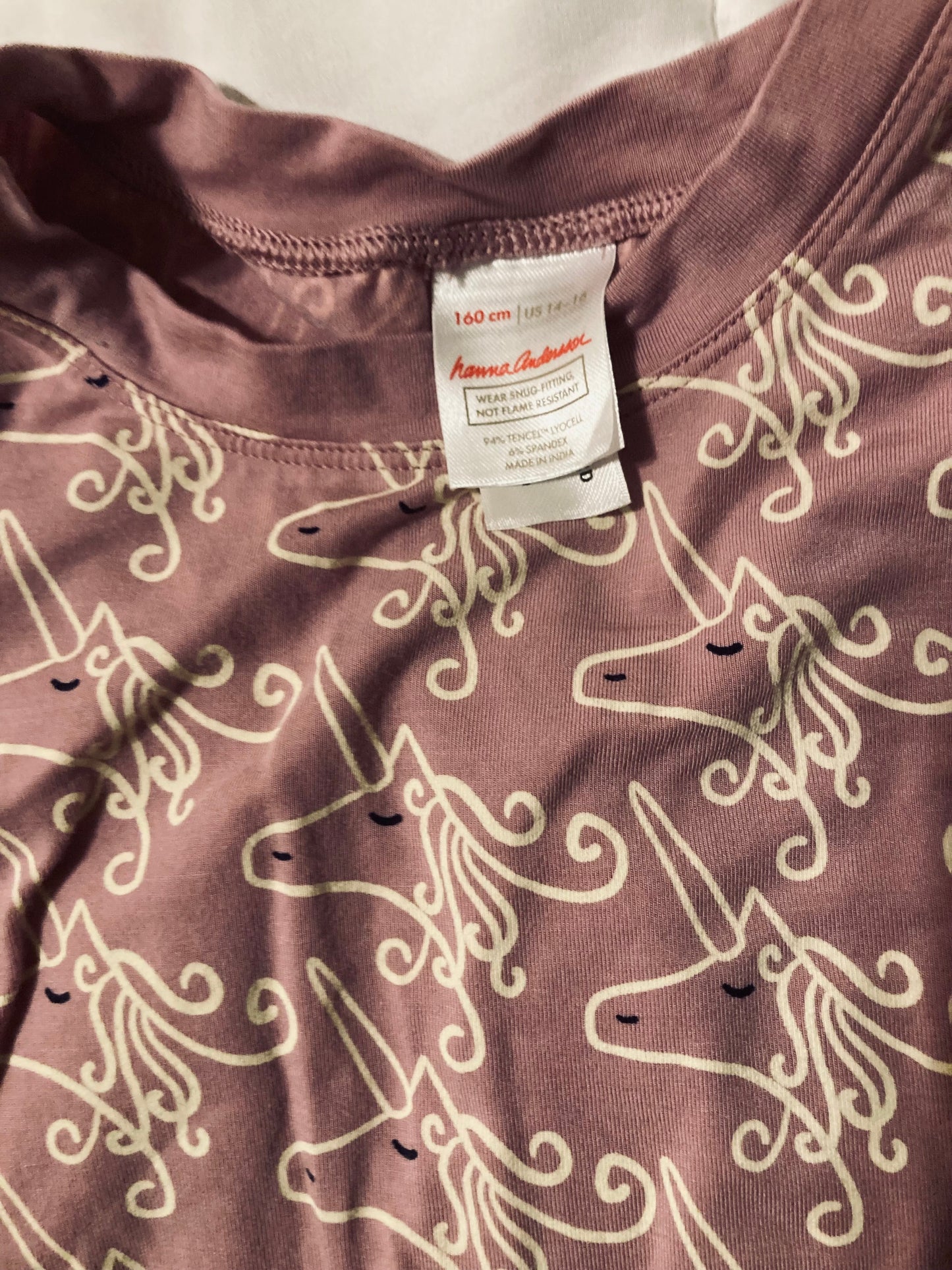 Seller #57 NWOT Girls 14-16 Hanna Andersson, Unicorn, Snug-Fit Pajamas REDUCED