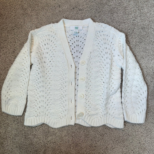 #139 12-18M White Cardigan