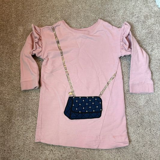 #139 Size 2 Kate Spade Pink Sweater Dress with Purse Appliqué